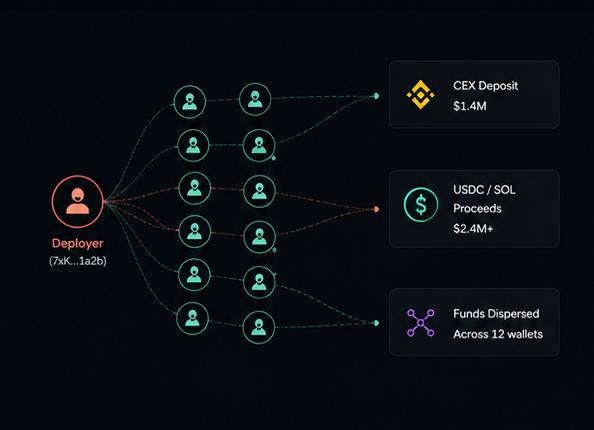 minimal blockchain wallet flow diagram with thin lines